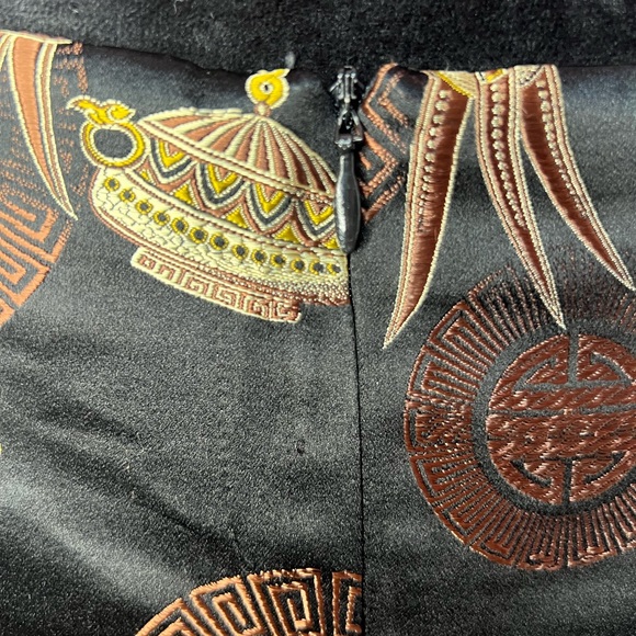 90s Vintage Silk Blend Dress Asian Inspired print by Karen Kane Blooming… - Picture 8 of 13